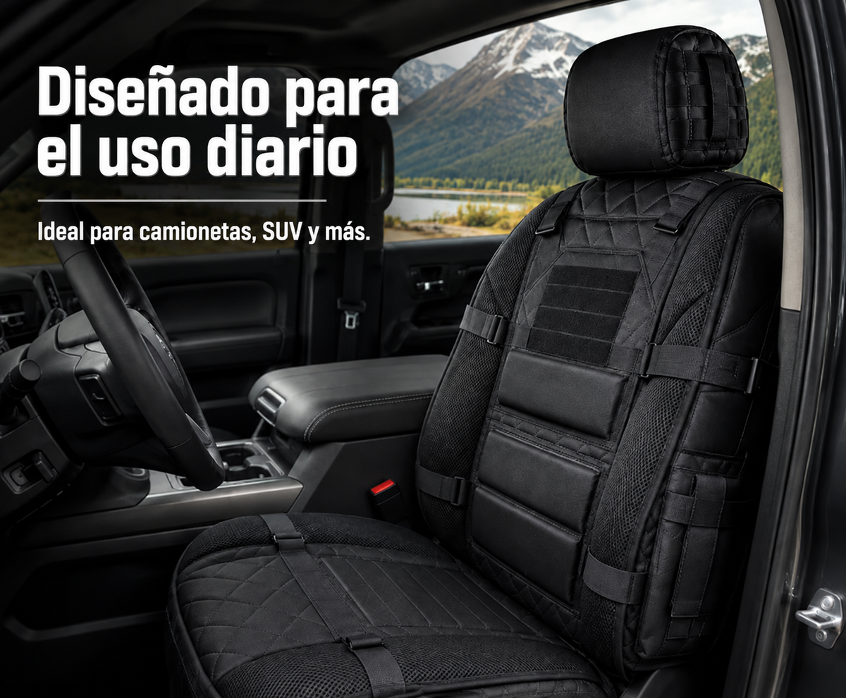 Organizador táctico para fundas de asientos de coche MOLLE