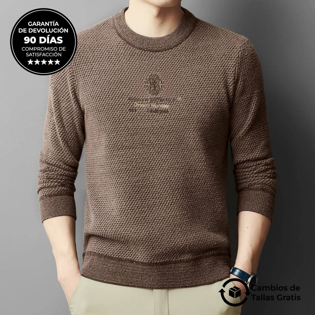 Suéter de Cuello Redondo