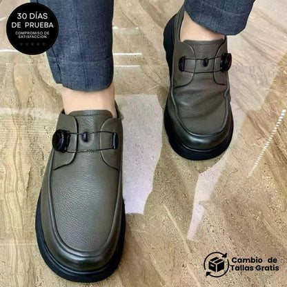 Mocasines cómodos de moda con hebilla automática