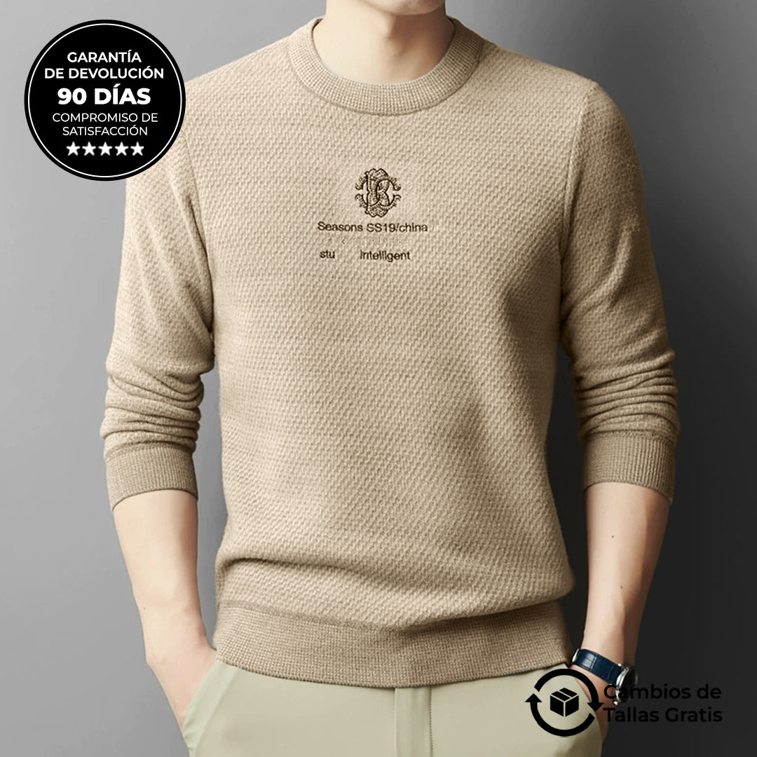 Suéter de Cuello Redondo