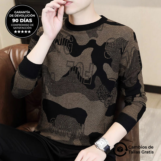 Sudadera de Manga Larga con Cuello Redondo