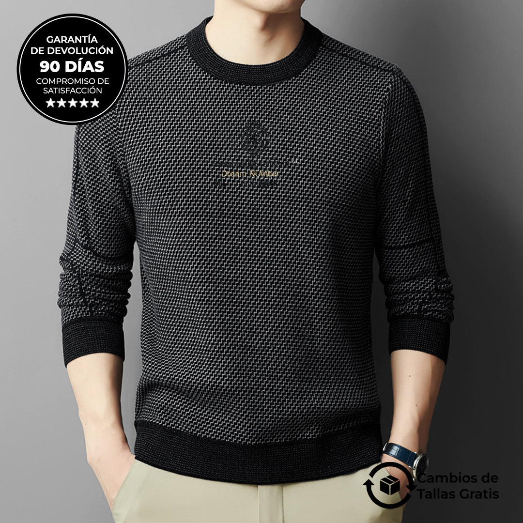 Suéter de Cuello Redondo