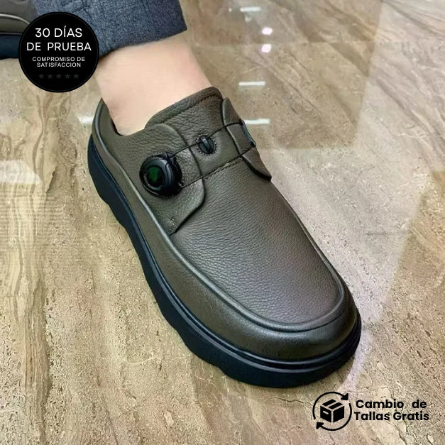 Mocasines cómodos de moda con hebilla automática
