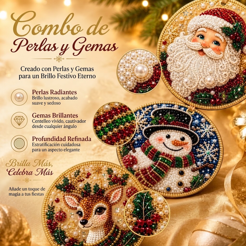 Kit de pintura de diamantes navideños