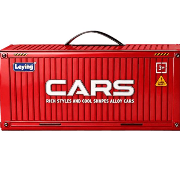 Set de Mini Coches de Retrofriccion con Garaje Integrado
