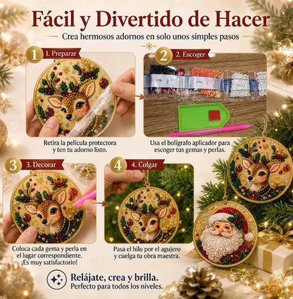 Kit de pintura de diamantes navideños