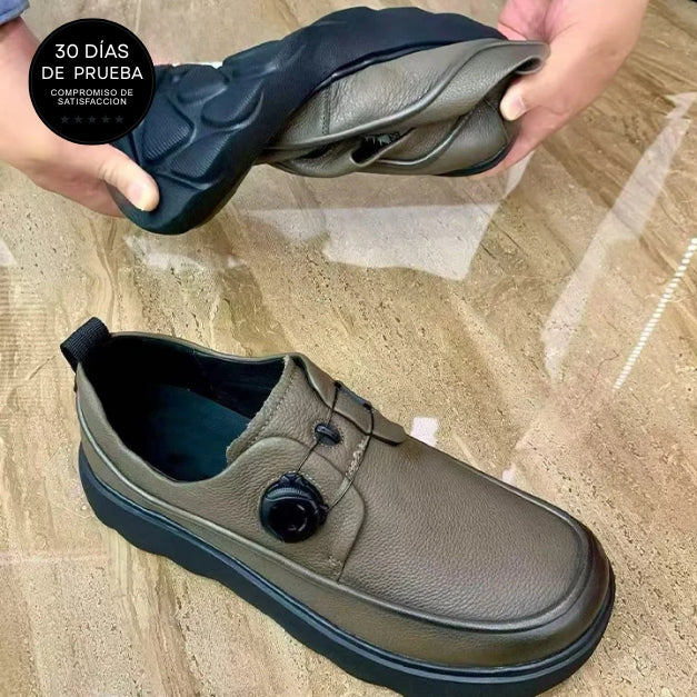 Mocasines cómodos de moda con hebilla automática