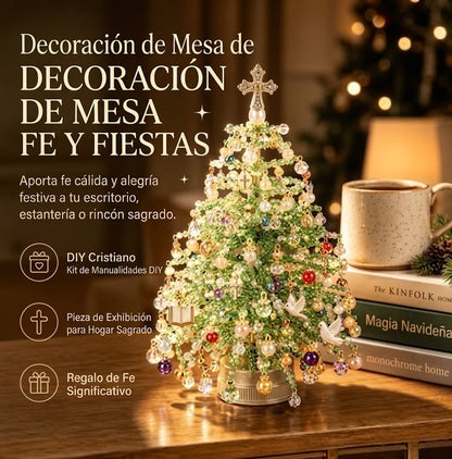 Kit de manualidades para hacer adornos navideños con cuentas para el árbol.