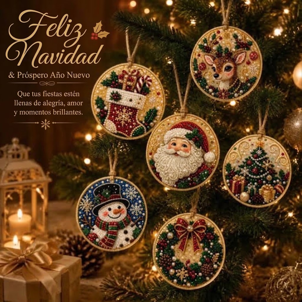 Kit de pintura de diamantes navideños