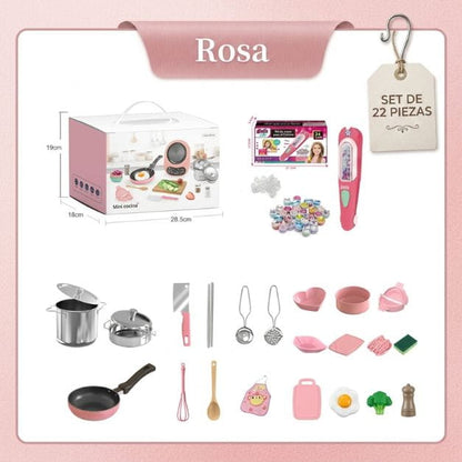 Mini Cocina Eléctrica para Niños – Set de 22 Piezas