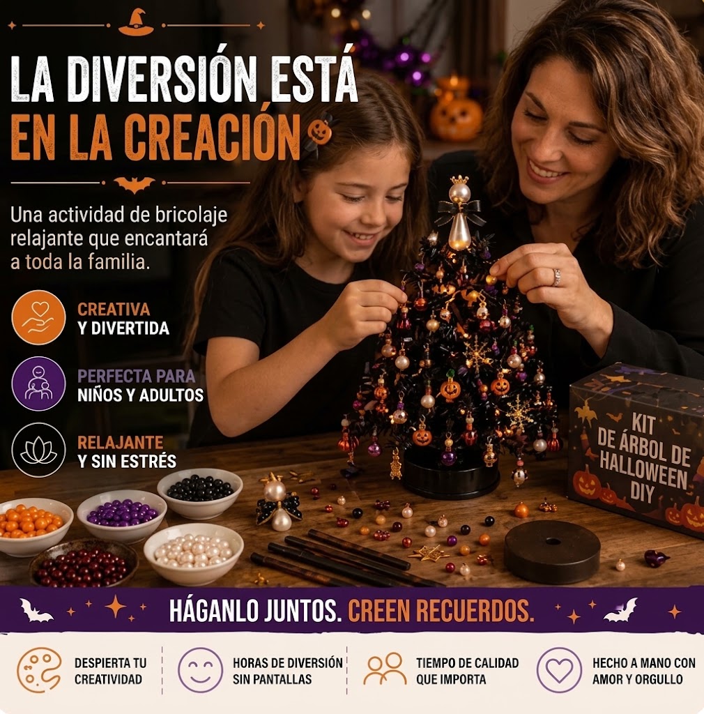 Kit de manualidades para hacer adornos navideños con cuentas para el árbol.