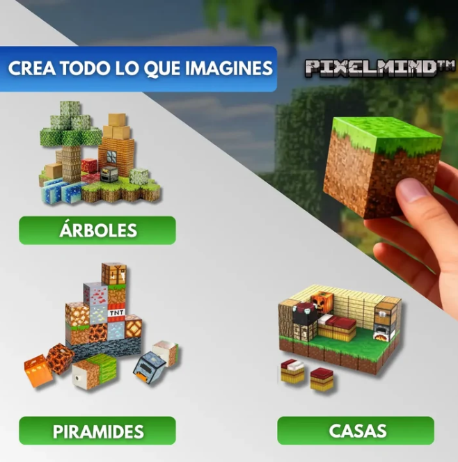 PixelMind™ Bloques de Píxeles Magnéticos