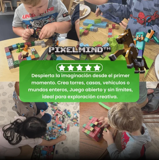 PixelMind™ Bloques de Píxeles Magnéticos