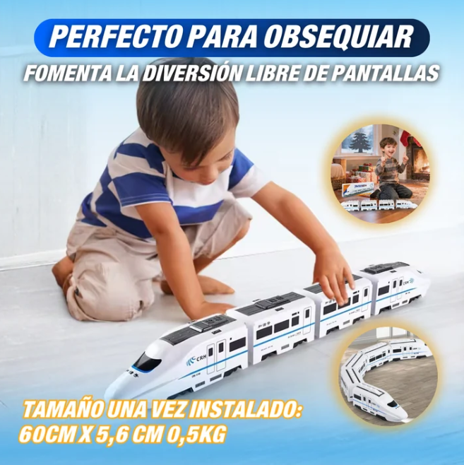 Tren Eléctrico Interactivo 4 Vagones