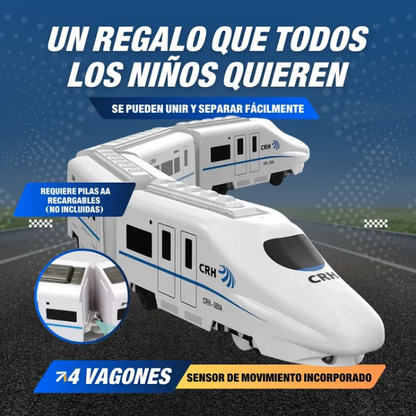 Tren Eléctrico Interactivo 4 Vagones