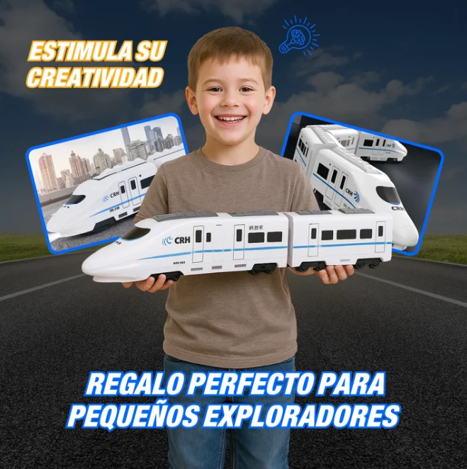 Tren Eléctrico Interactivo 4 Vagones