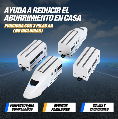 Tren Eléctrico Interactivo 4 Vagones