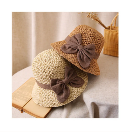Sombrero de paja con lazo letro
