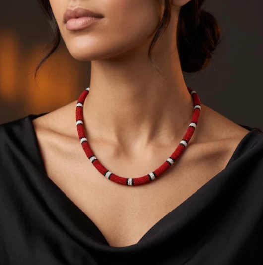 Collar con diseño de serpiente