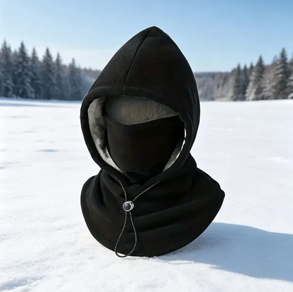 Gorro integrado de doble capa de forro polar