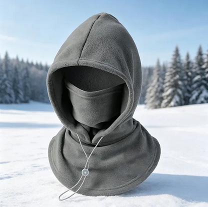 Gorro integrado de doble capa de forro polar