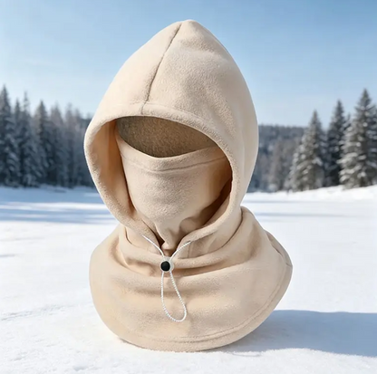 Gorro integrado de doble capa de forro polar