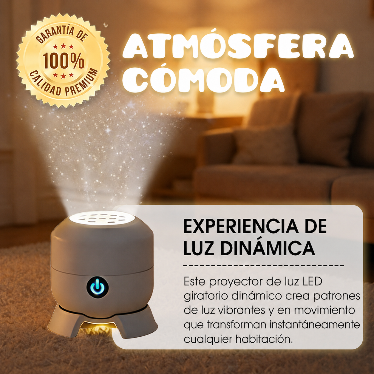 Proyecto de Luz Led giratorio dinámico