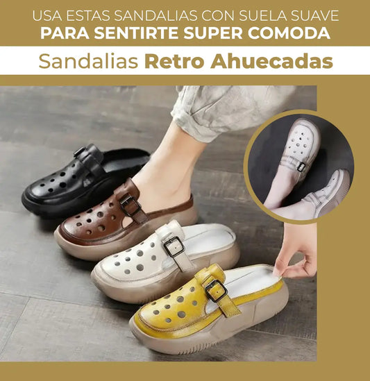 Sandalias Retro Ahuecadas