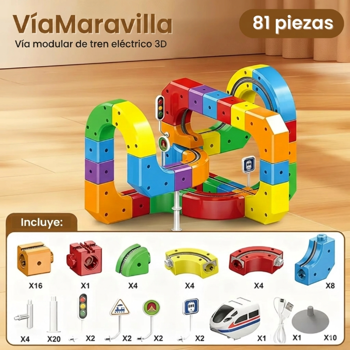 Juego de la vía de tren