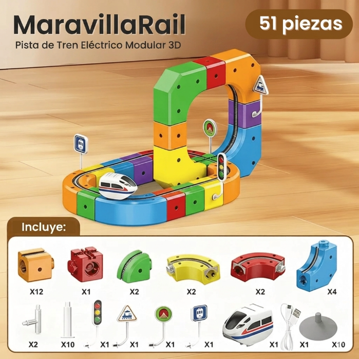 Juego de la vía de tren