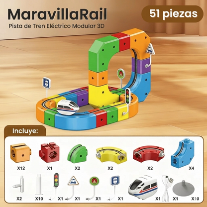 Juego de la vía de tren