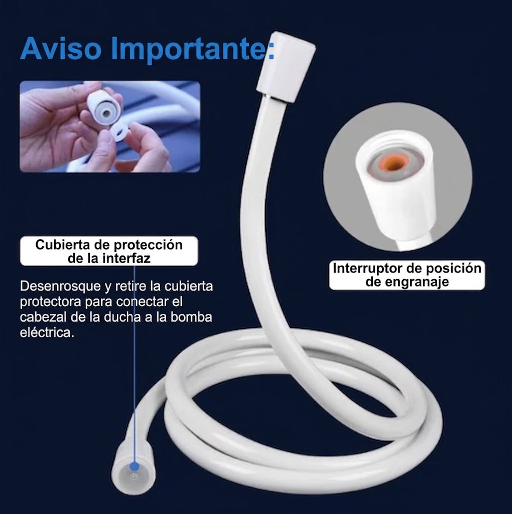 Ducha portátil para acampar con bomba de agua