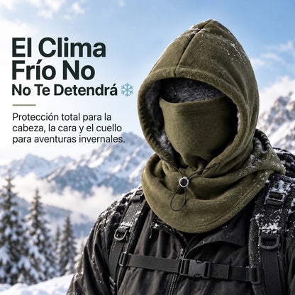 Gorro integrado de doble capa de forro polar