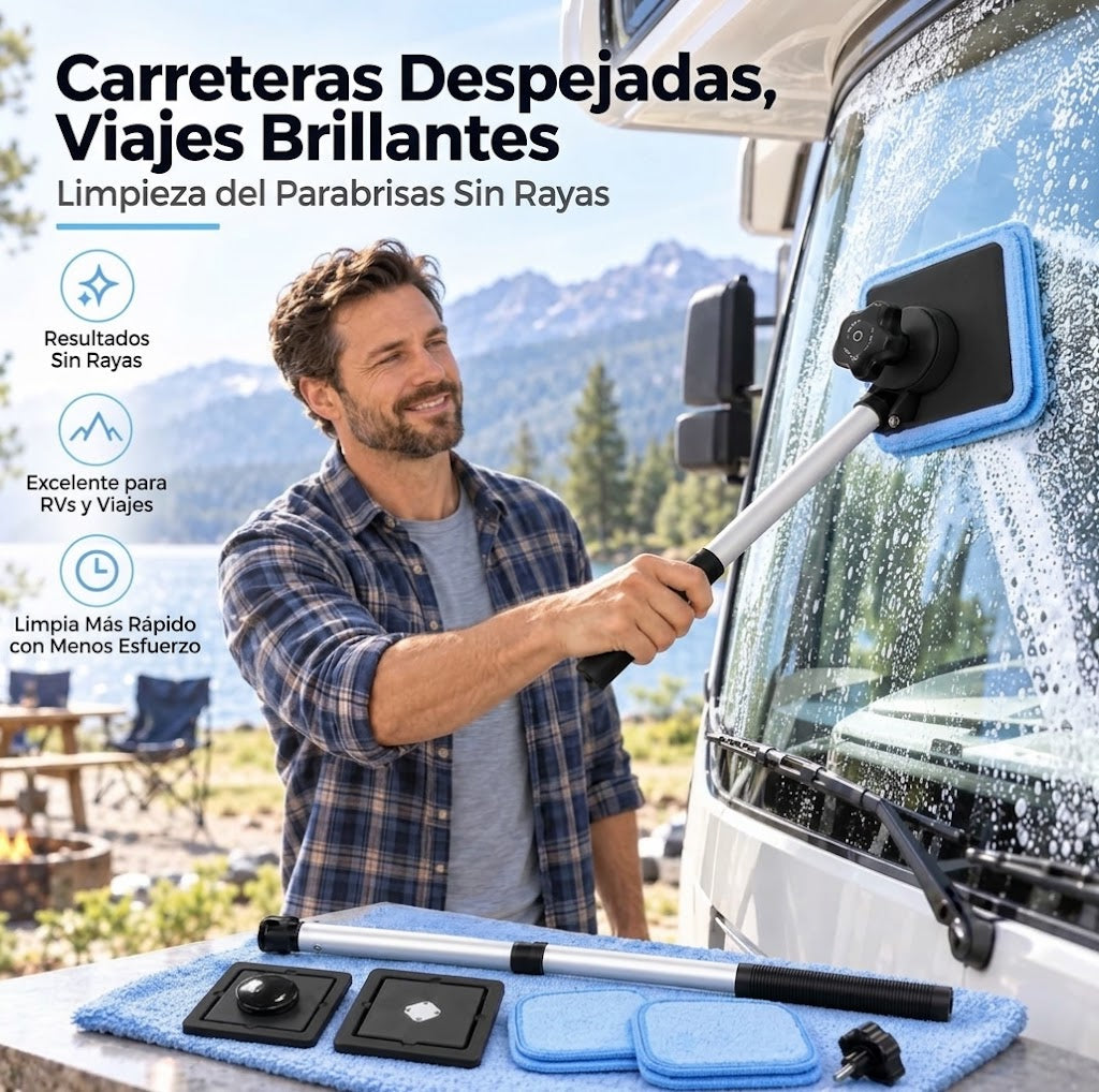 🚗✨ Limpiador Magnético de Parabrisas Doble Cara