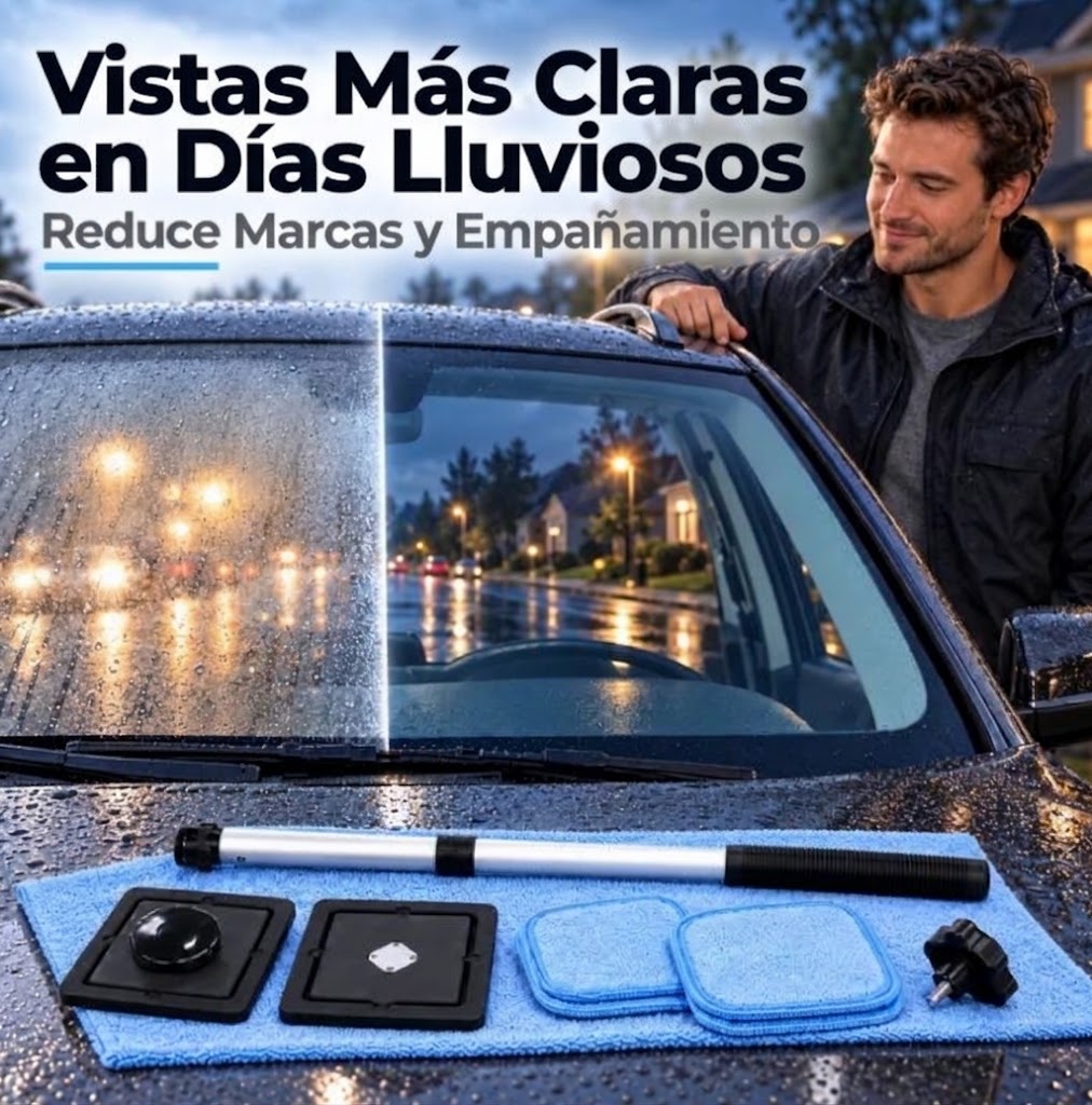 🚗✨ Limpiador Magnético de Parabrisas Doble Cara