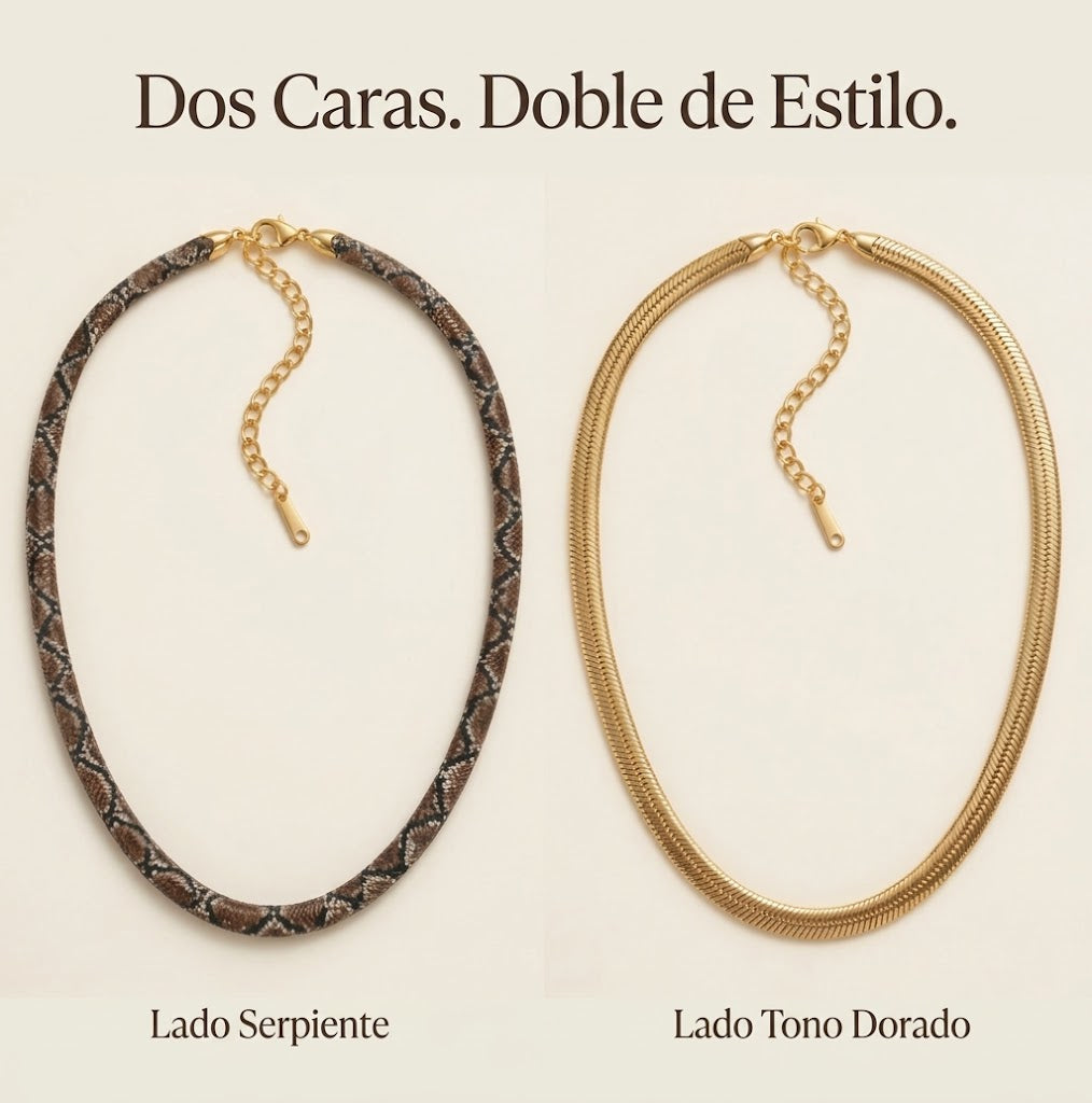Collar con diseño de serpiente